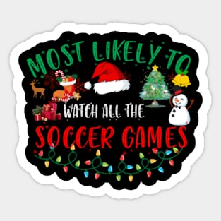 Watch All The Soccer Games Sticker